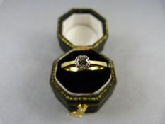 An 18ct brilliant cut clean diamond Solitaire marked .20 Size J(UK) 4.5(USA)