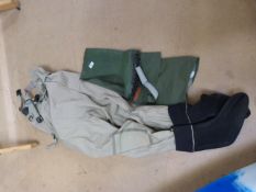 Masterline fishing waders size 10 1/2 and boots