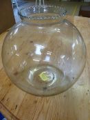 An Edwardian carbuoy style glass bowl