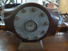 A Propeller hub clock dated 1917 AD557 off a two bladed WW1 'Short' Bomber