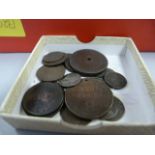 A Large quantity of copper coins -Penny's and others etc