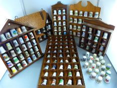 A Large quantity of thimbles and stands