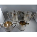 A Silver plate coffee and tea Service by Walker and Hall Sheffield