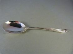 A hallmarked silver Christening spoon assay London, dated 1928 by David Lansborough Fullerton -