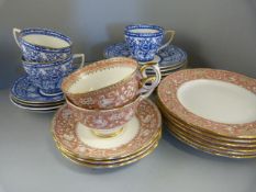 A Part Copeland Spode tea set and a Part Staffordshire Tea Set
