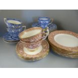 A Part Copeland Spode tea set and a Part Staffordshire Tea Set