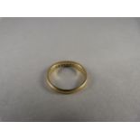 A 9ct Gold Diamond Band Ring Size K