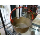 A Brass jam preserving pan