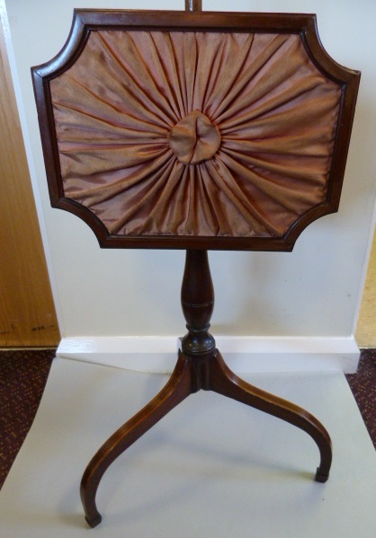 A Mahogany pole screen - Image 2 of 2