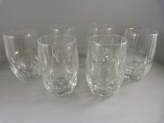 A set of six Webb Corbett lead crystal glasses