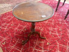 A Mahogany glass topped wine table