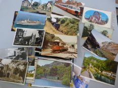 A small quantity of postcards