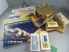 Quantity of Tea cards and boxed vintage matches