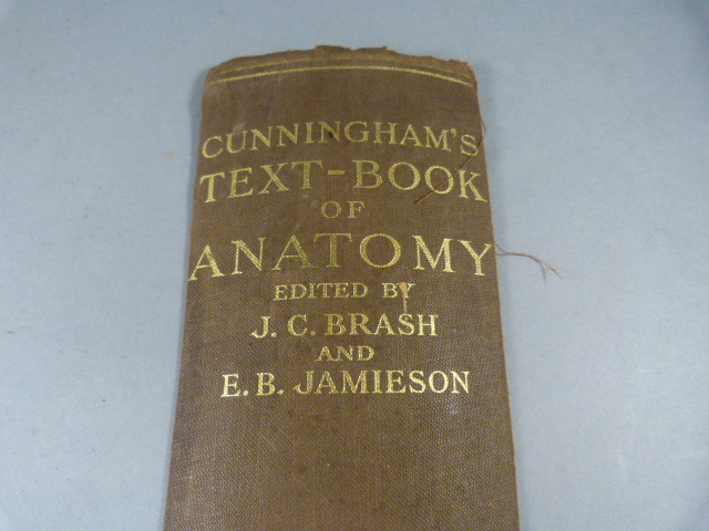 Cunningham's Text Book of Anatomy edited by JC Brash and EB Jamieson, Eighth Edition, Oxford