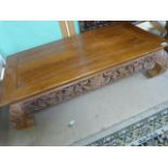 Carved Chinese style coffee table