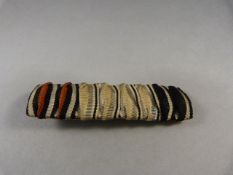 Rare German Ribbon bar from WW1 Iron Cross, Double Merit cross and Hindenburg Cross