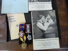 Three Masonic medals and Masonic ephemera
