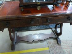 Hall table with two drawers under