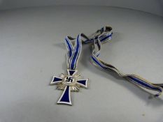 German Mother cross in Silver