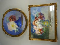 A pair of watercolours of still life - both signed
