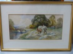 A pair of watercolours of rural scenes by CJ Keats, signed bottom left