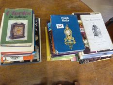 Quantity of books on clocks and watches