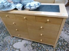 Oak Sideboard with Marble insets