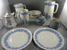 Part Wedgwood Embossed Kings Ware and three other pieces