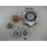 A selection of Police badges to include Cymru