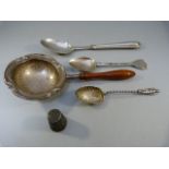 Intricate Silver spoon by George Unite 1868 along with two other Birmingham spoons and a Silver