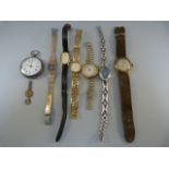 Collection of mostly ladies watches (A/F) to include a Page, Rotary etc 7 in total