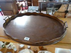 Victorian oak serving tray