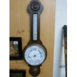 A good example of an oak barometer dated 1934