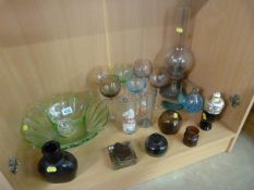 Quantity of interesting glassware - to include Horlicks mixing pots and OXO measuring bottle