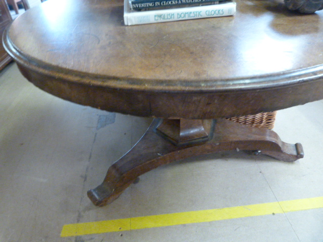 A Round mahogany tip up breakfast table - Image 2 of 2