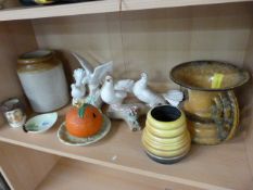 Quantity of collectible china to include Carlton ware, Royal Doulton toby jug etc