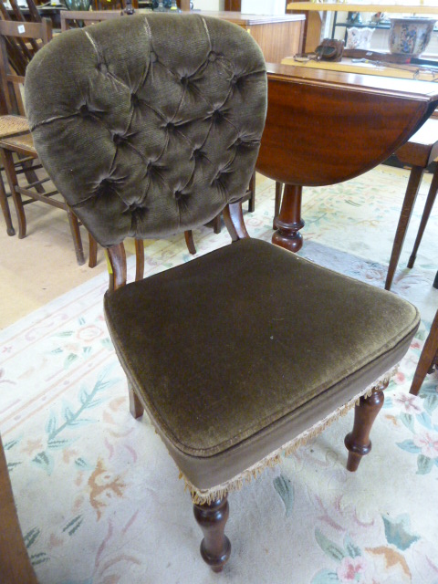 A Balloon back chair with upholstered back and seat - Image 2 of 4