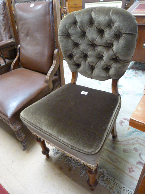 A Balloon back chair with upholstered back and seat - Image 3 of 4