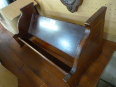 Edwardian inlaid mahogany bookstand