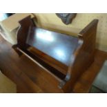 Edwardian inlaid mahogany bookstand