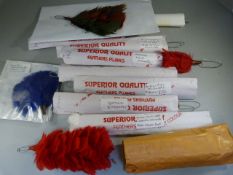Eleven Fusilier plumes from varying Regiments - Royal Irish Fusiliers, Royal Welsh Regiment etc