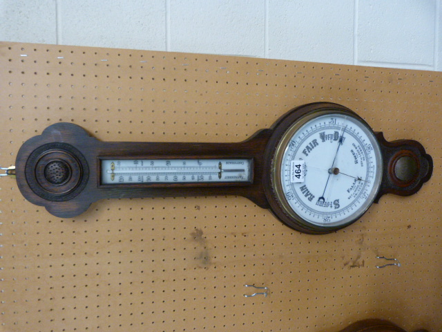 A good example of an oak barometer dated 1934 - Bild 2 aus 5