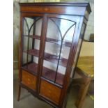 Edwardian Inlaid display cabinet