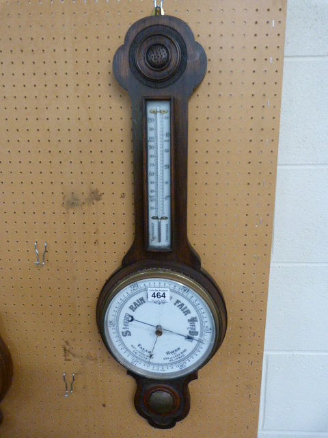A good example of an oak barometer dated 1934 - Bild 4 aus 5