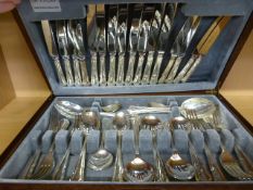 Canteen of silverplated cutlery (part set)