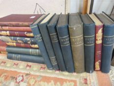 17 Old Punch Annuals - Late 1800's and Early 1900's