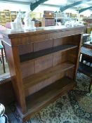 Mahogany freestanding bookcase