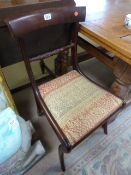 Mahogany hall chair