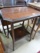 Small mahogany occasional table