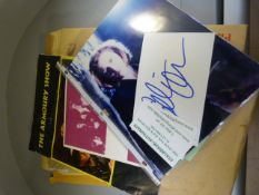 Quantity of signed photos to include Gillian Anderson and Michael Owen with certificates of